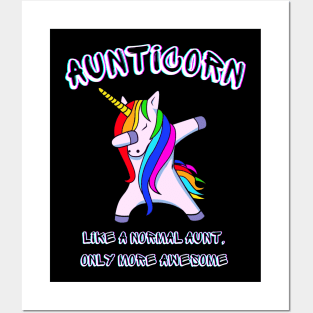 Aunticorn Like a Normal Aunt But More Awesome Vintage Posters and Art